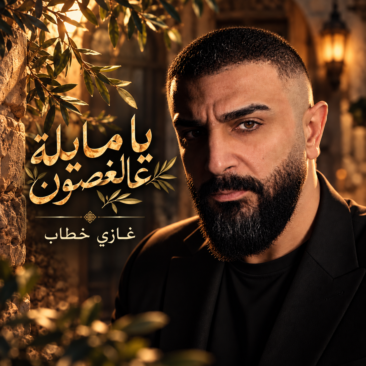 غلاف أغنية يا مايلة عالغصون للفنان غازي خطاب